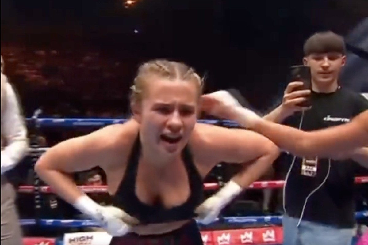 Daniella Hemsley Celebrates Kingpyn Boxing Win with Uncensored Flash