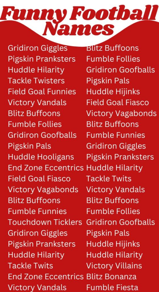 Creative Fantasy Football Team Names Beyond Players