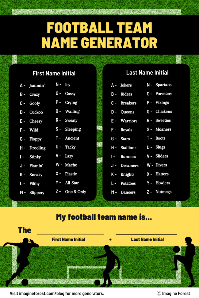 Creative Fantasy Football Team Names: Player-Based Generator for Unique Names