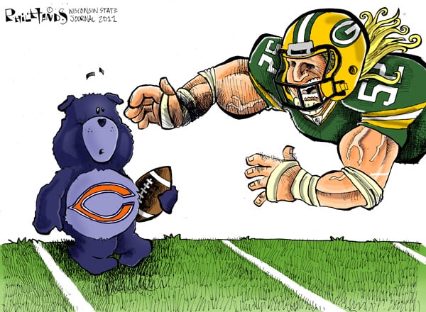Laugh Out Loud: Green Bay Packers vs Chicago Bears Cartoon Showdown