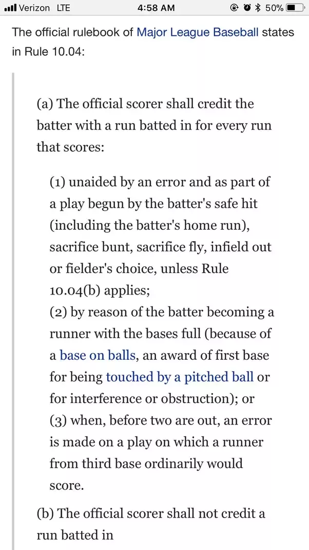 RBI Rules Explained: Does a Bases Loaded Walk Earn an RBI?