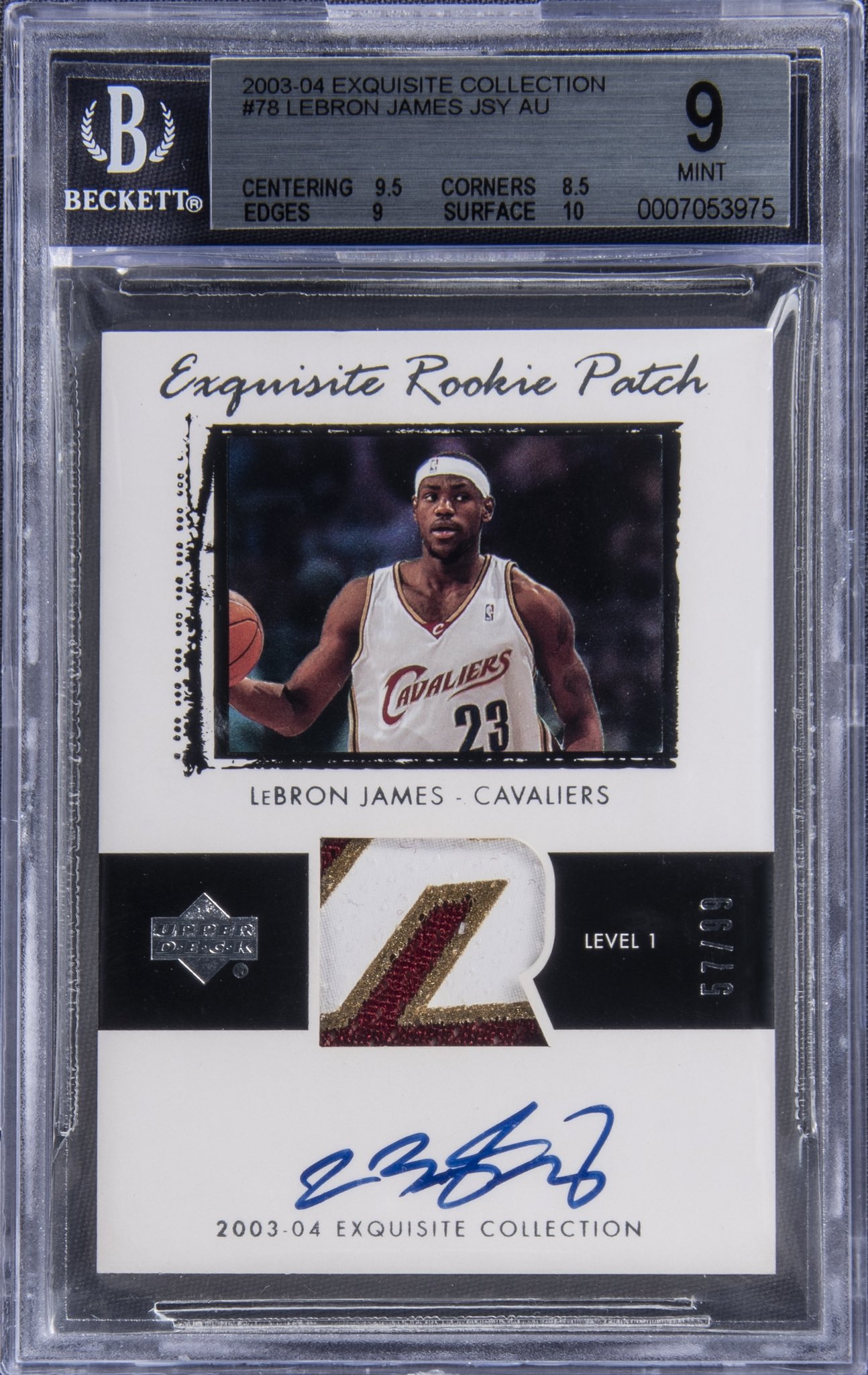 how much is a lebron james basketball card worth