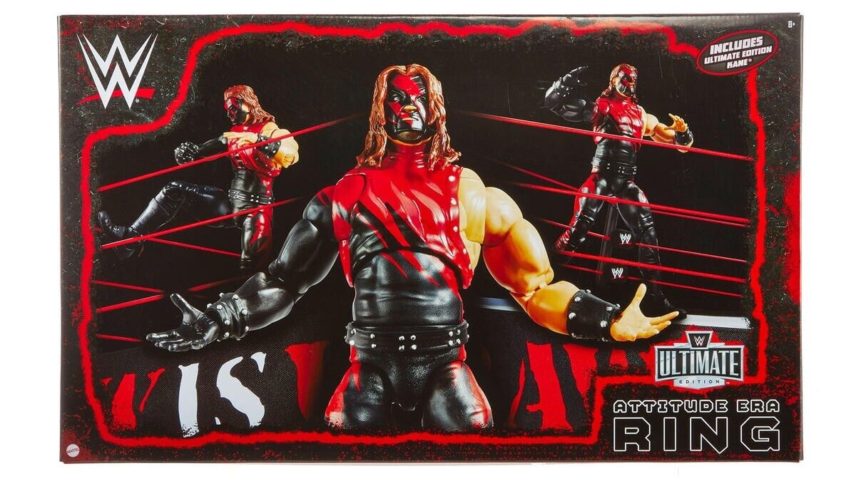 WWE Ultimate Edition Attitude Era Ring Set Featuring Kane Figure – Limited Edition Collectible