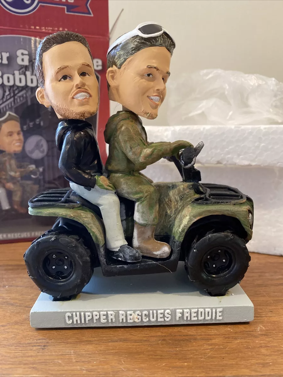 Limited Edition Chipper Jones & Freddie Freeman ATV Bobblehead for Braves Fans