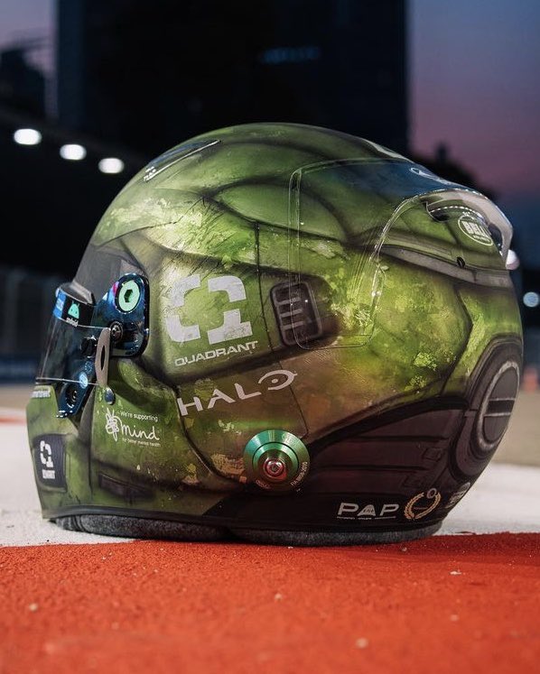 Lando Norris Halo Helmet: A Unique Tribute to Master Chief at Singapore GP