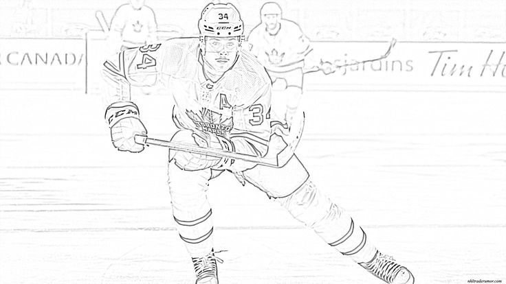 Auston Matthews Colouring Pages for Kids: Free Printable Hockey Fun