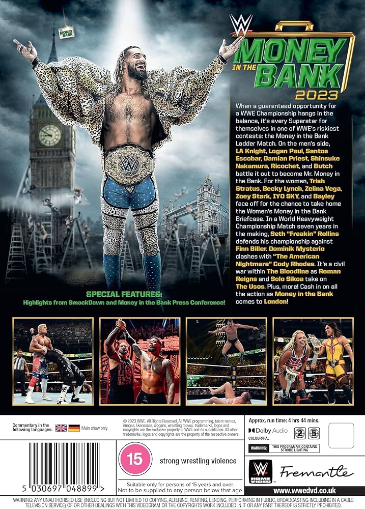 WWE Money in the Bank 2023 DVD – Exclusive Deals & Best Prices Online