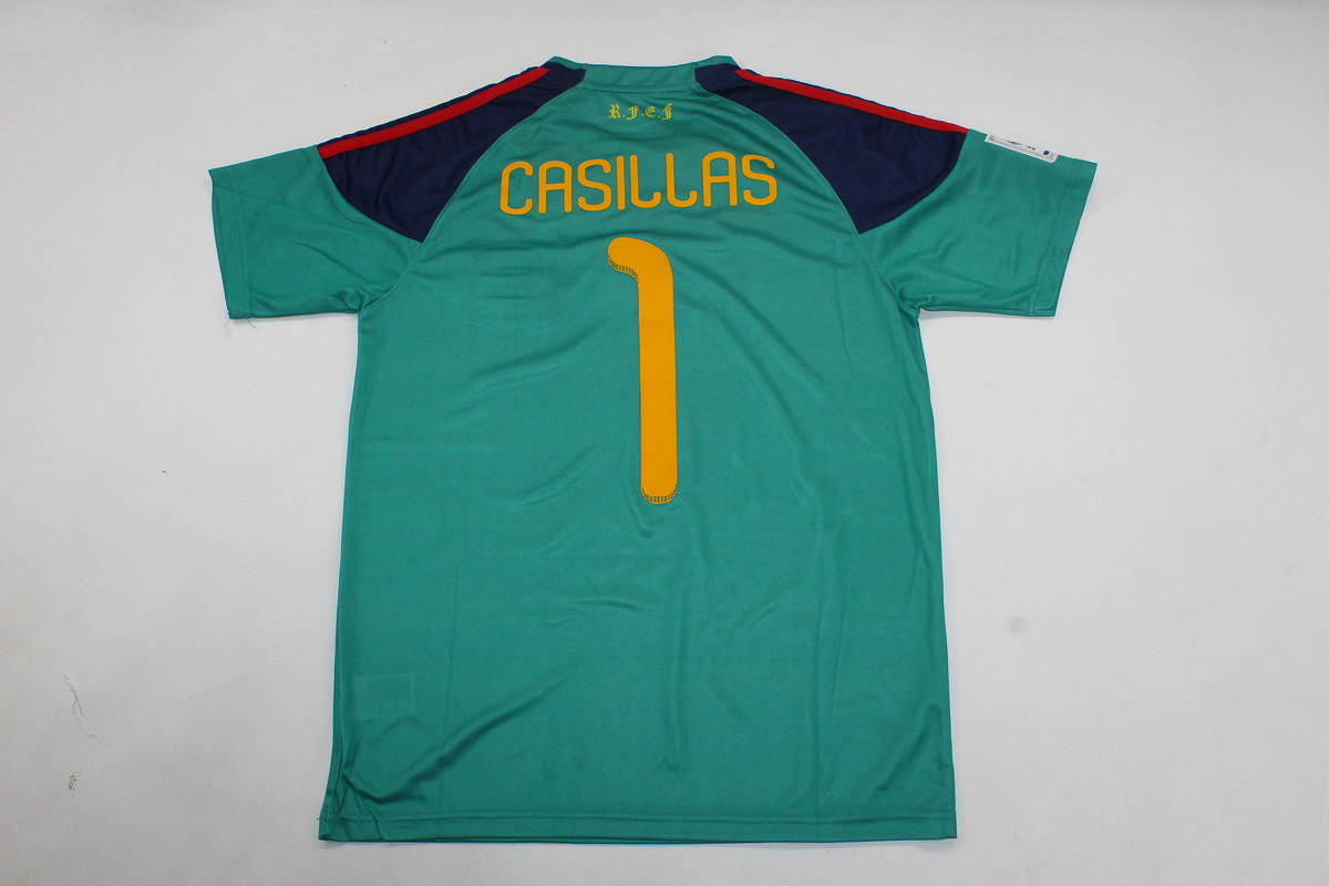 Iker Casillas Spain Goalkeeper Shirt - Official 2010 World Cup Jersey