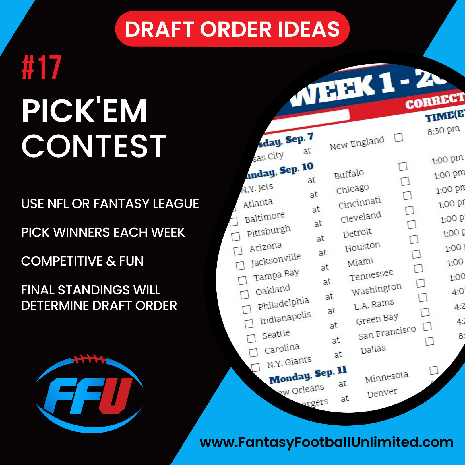 Top Methods to Set Your Fantasy Football Draft Order