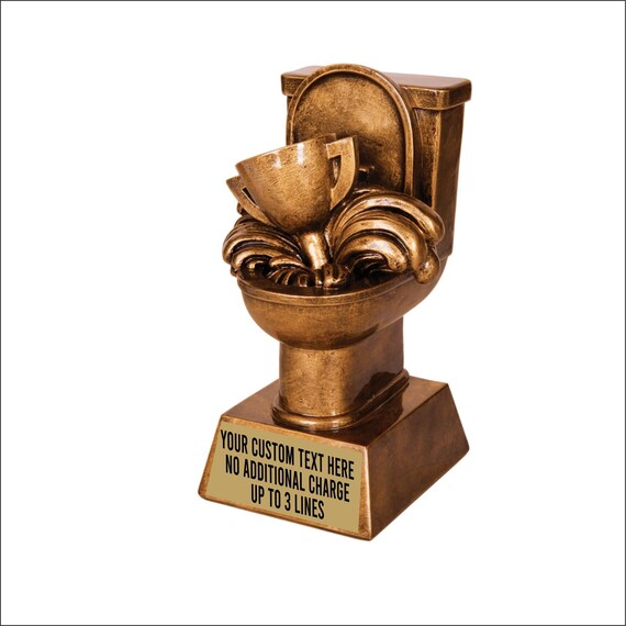 Funny Toilet Bowl Fantasy Football Trophy – Perfect for Last Place