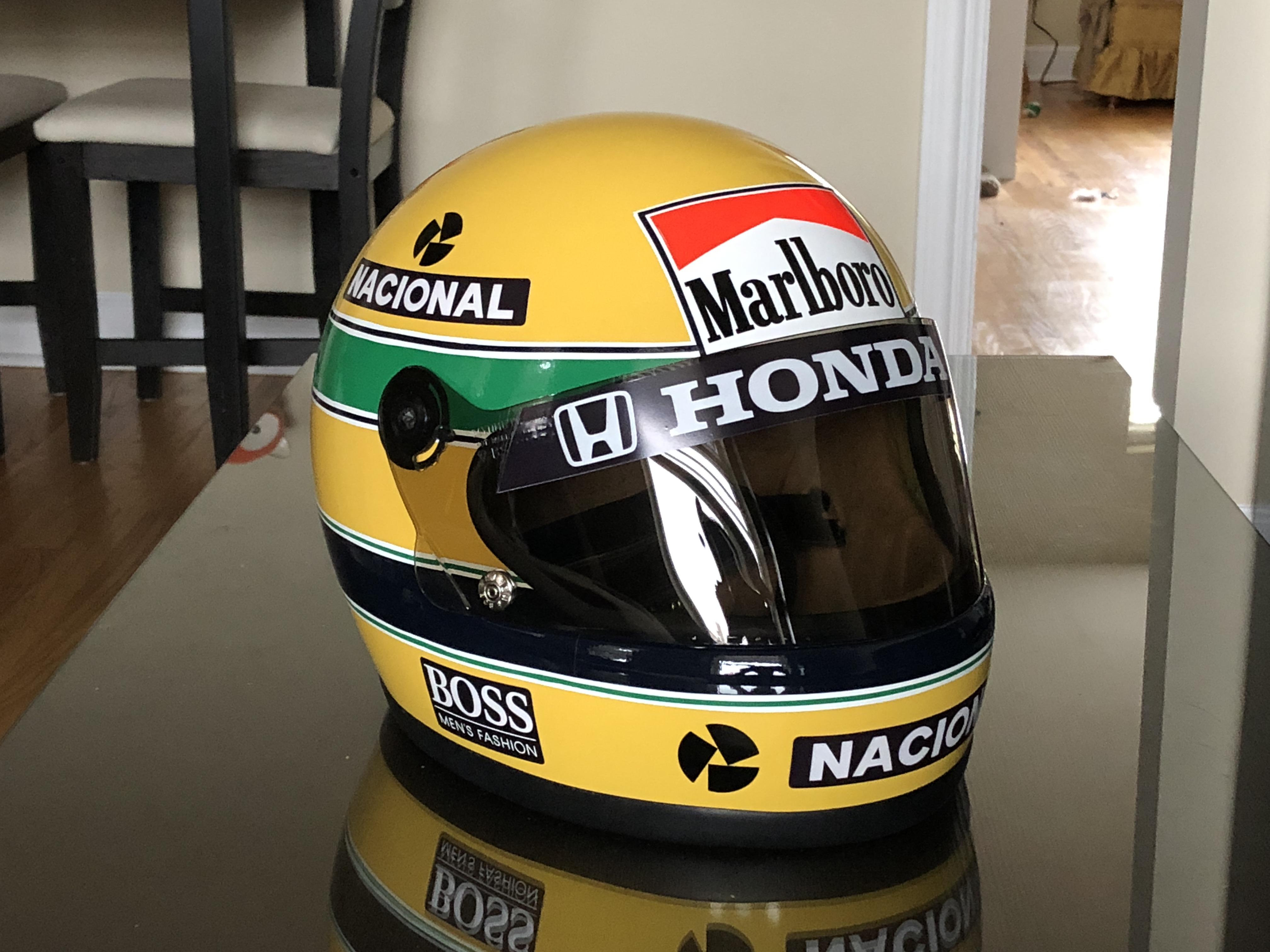 ayrton senna motorcycle helmet
