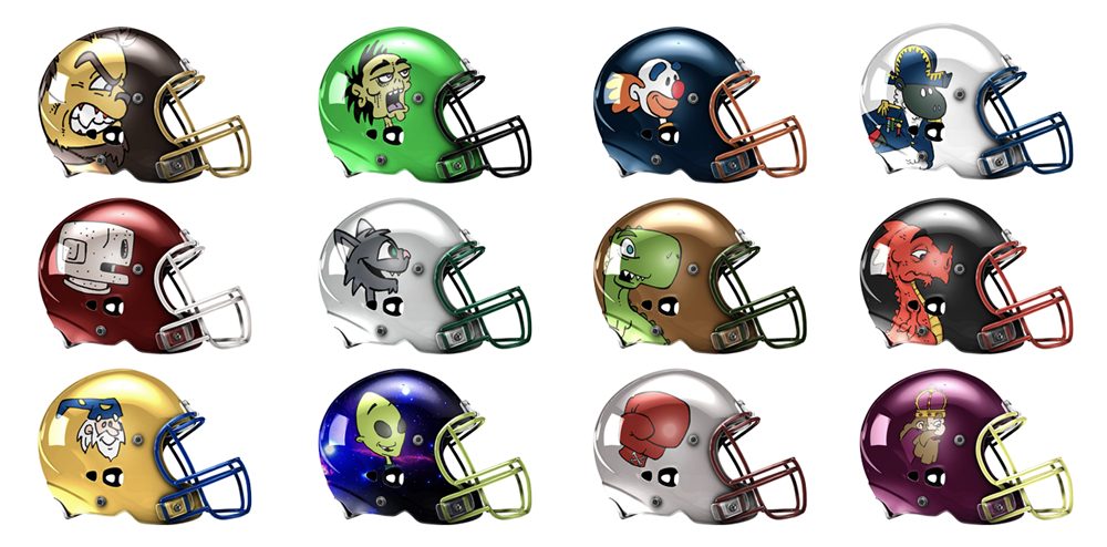 Custom Fantasy Football Helmets Pictures: Create and Share Your Designs