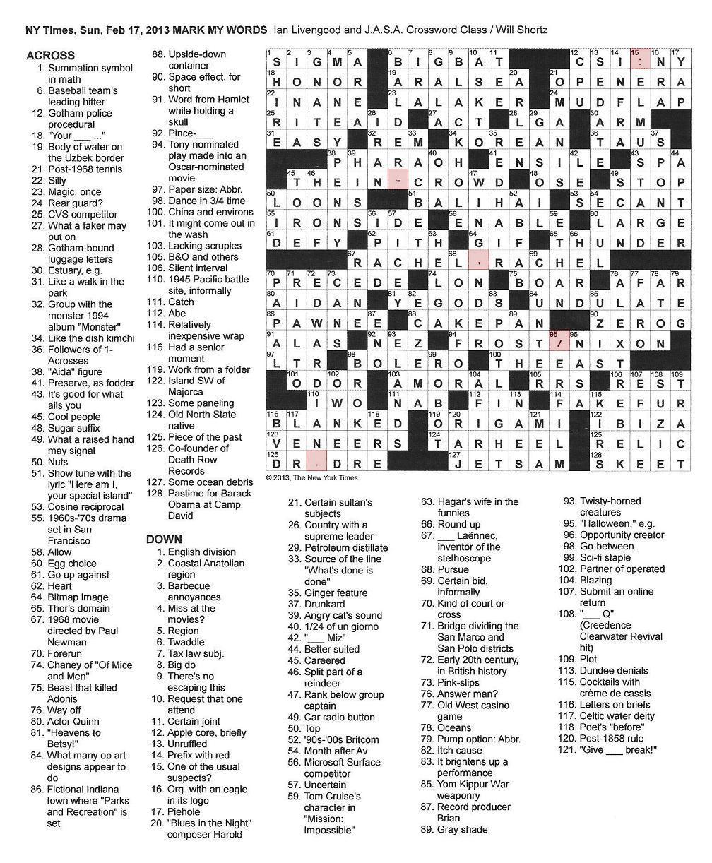 Mark My Words Crossword Answers – Discover Possible Solutions