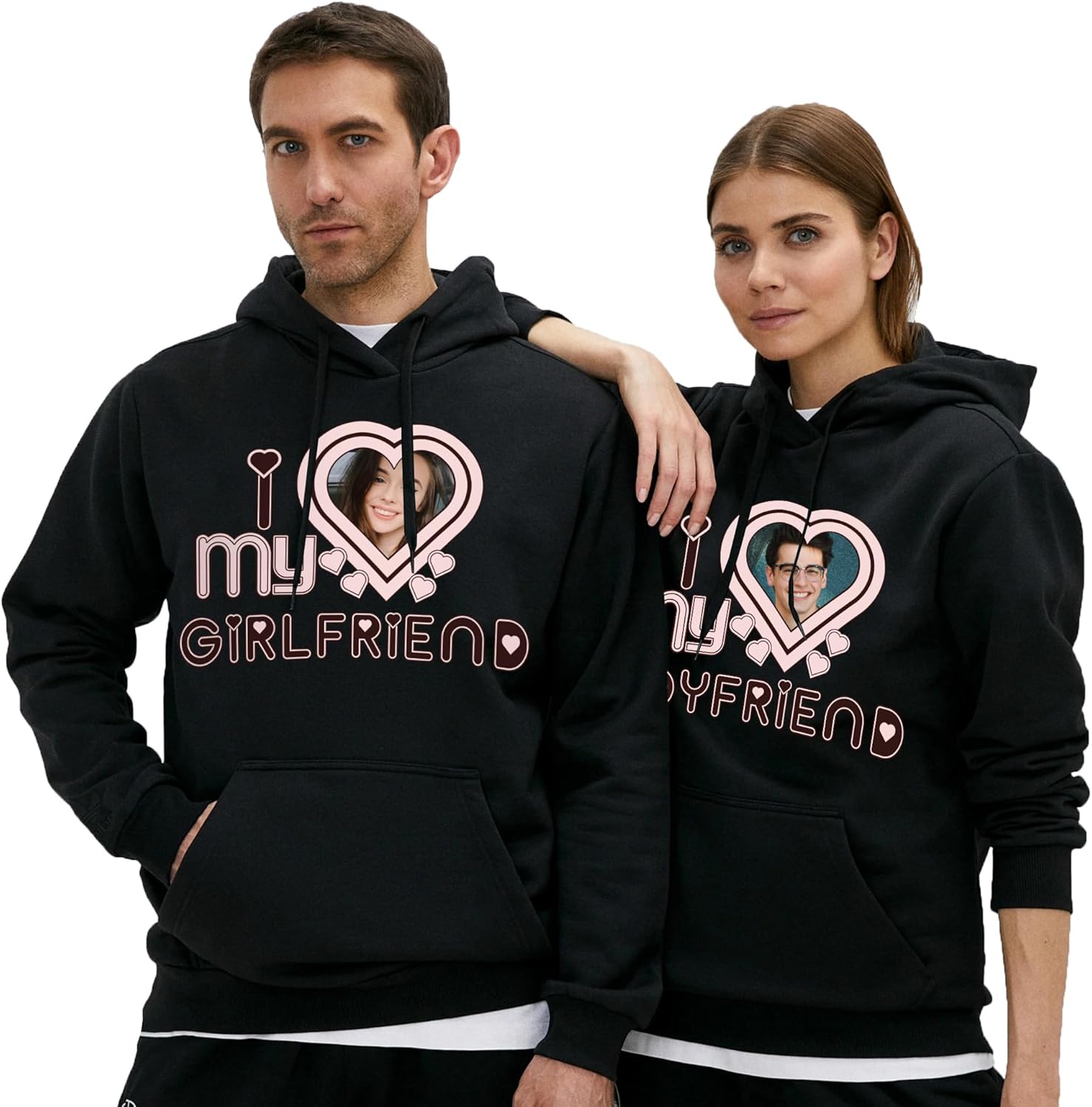 Custom Hoodie Featuring Your Girlfriends Picture – Unique & Meaningful
