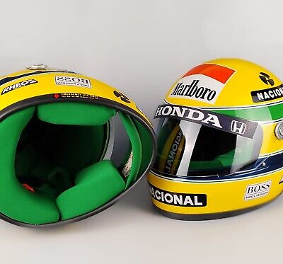 ayrton senna motorcycle helmet