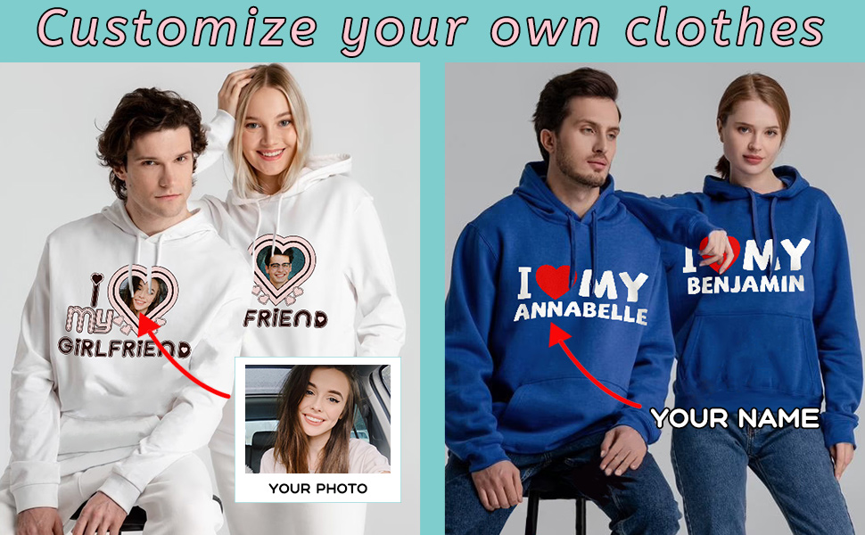Custom Hoodie Featuring Your Girlfriends Picture – Unique & Meaningful