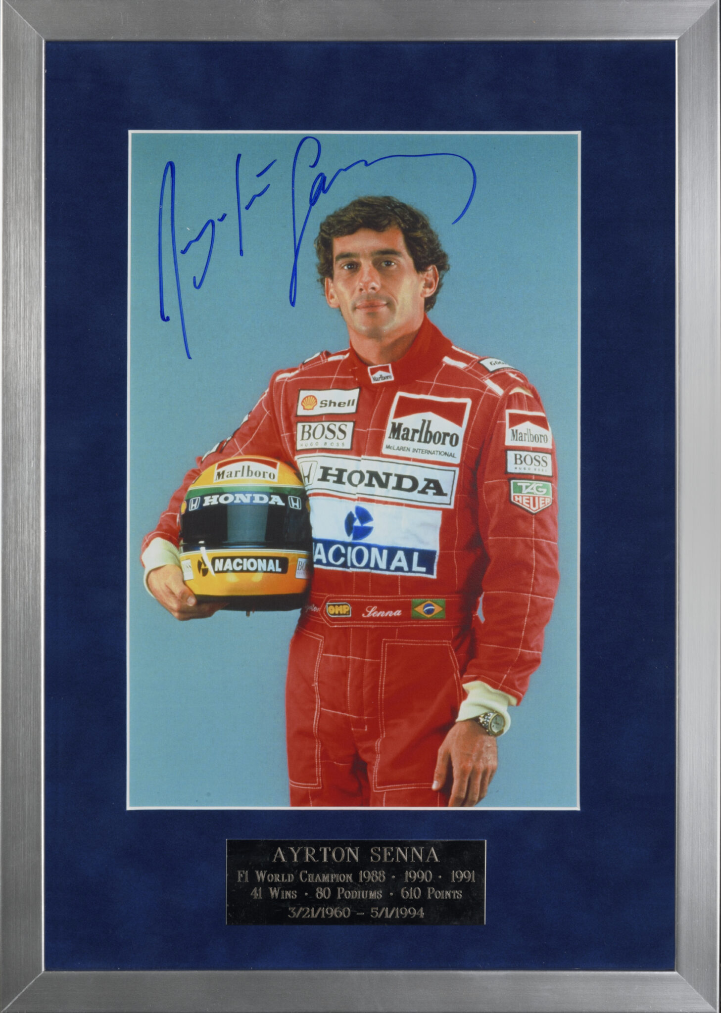 Buy Ayrton Senna Signed Items Online: Rare Autographs & F1 Memorabilia