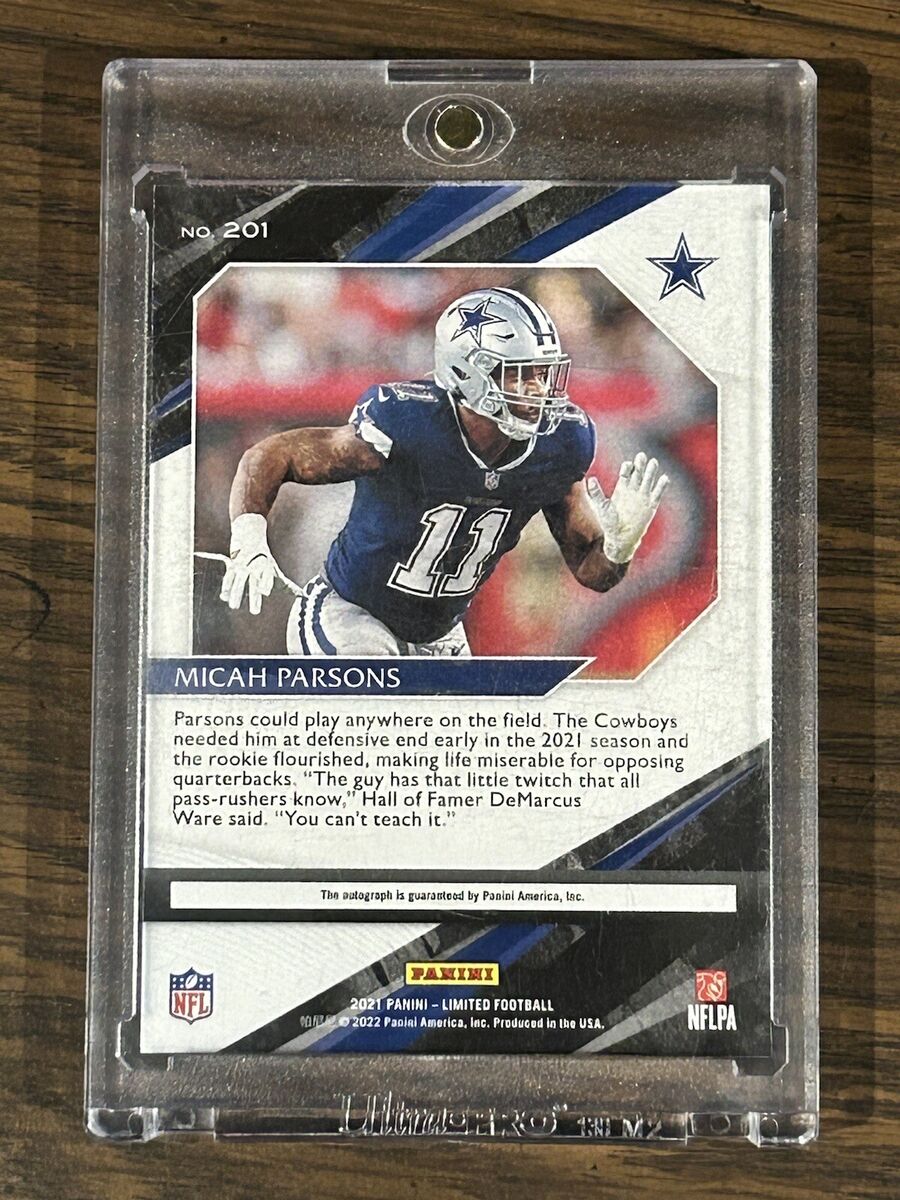 Buy Micah Parsons Signed Rookie Card – Limited Edition & Autographed Cards