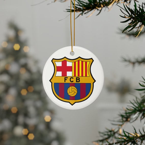 FC Barcelona Christmas Ornament – Unique Soccer Tree Decoration