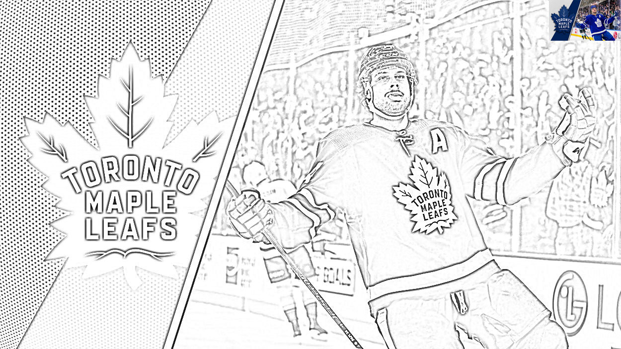 Auston Matthews Colouring Pages for Kids: Free Printable Hockey Fun