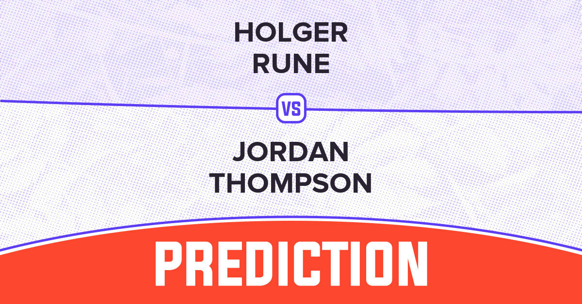 Holger Rune vs Jordan Thompson Betting Tips and Prediction for ATP Clash