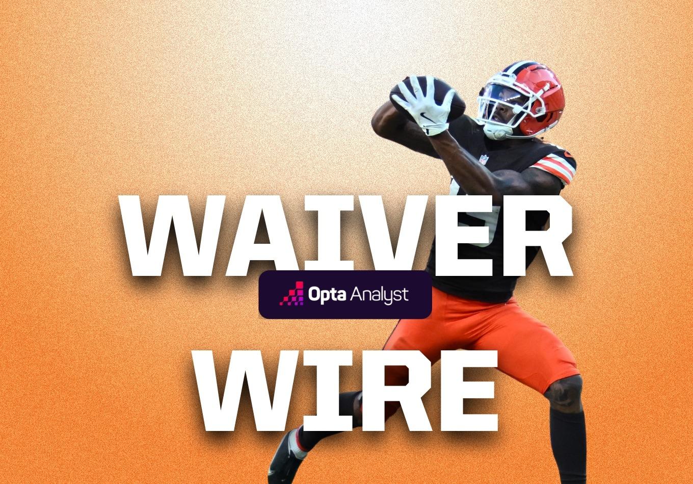 Best Waiver Wire Pickups for Fantasy Football Week 9