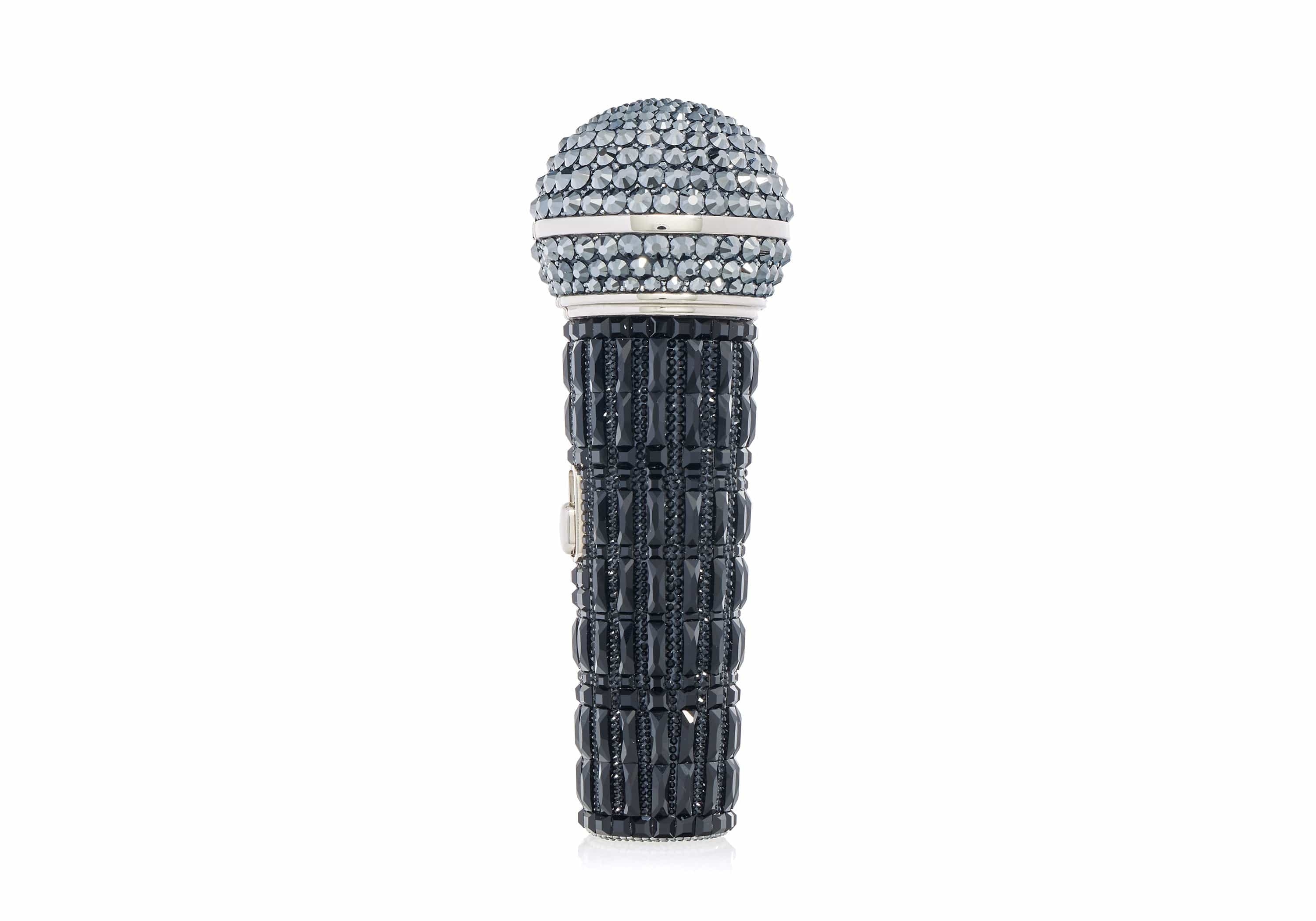 Judith Leiber Swarovski Microphone Clutch: A Luxury Crystal-Embellished Accessory