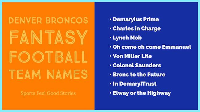 Top 10 Funny Denver Broncos Fantasy Football Team Names for 2024