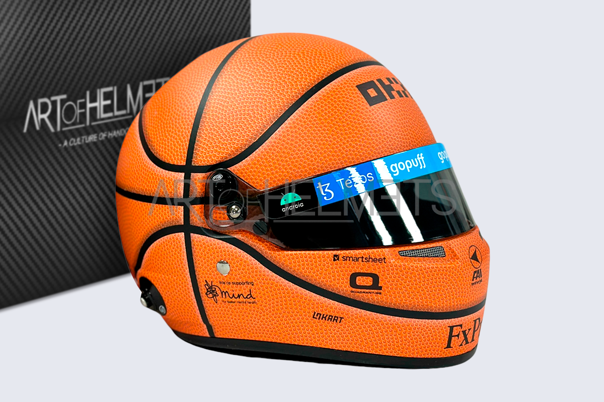 Lando Norris Custom Basketball Helmet: A Look at the 2022 Miami Grand Prix Edition