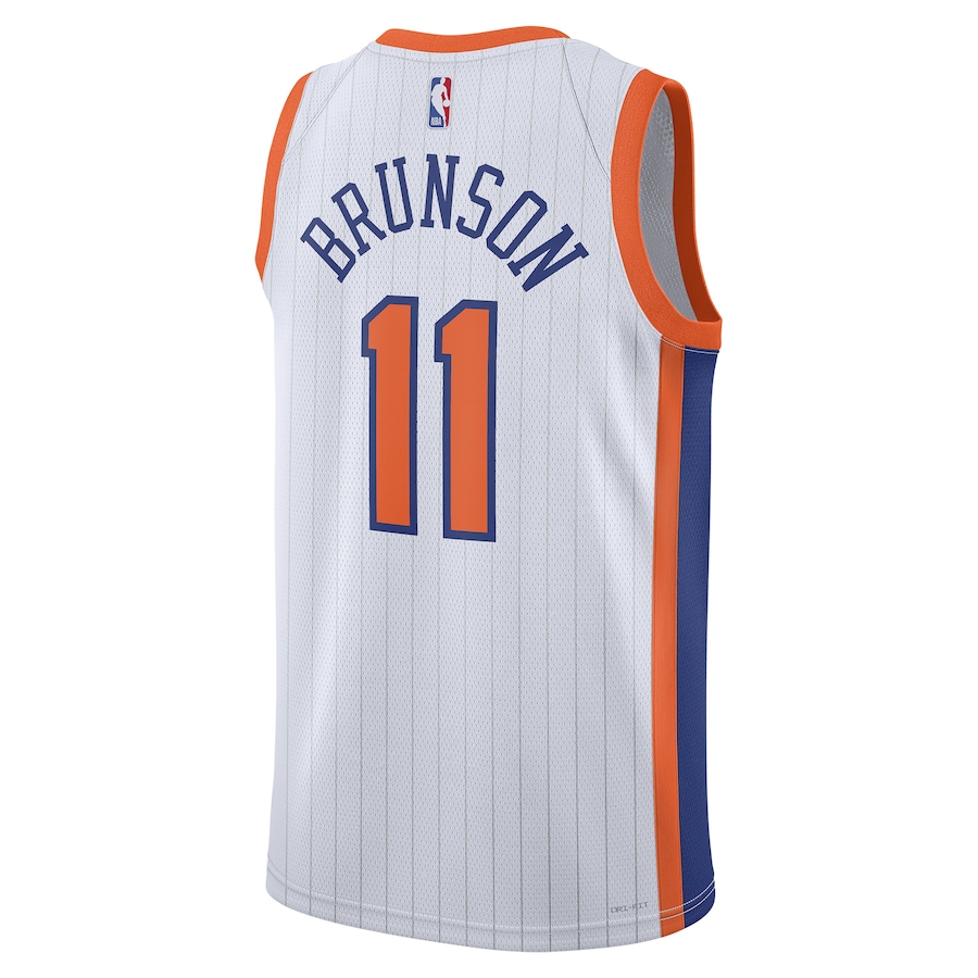 2024/25 Jalen Brunson White Knicks Jersey - Official Nike Swingman Edition