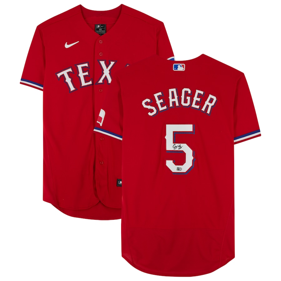 Shop Authentic Corey Seager Red Jersey – Official MLB Gear
