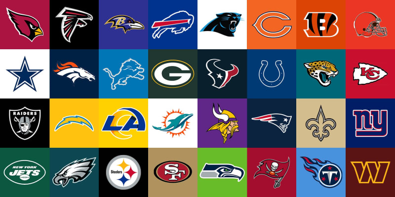 list of nfl teams alphabetically
