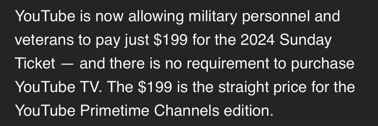 NFL Sunday Ticket Military Discount: How to Get Your Special Price