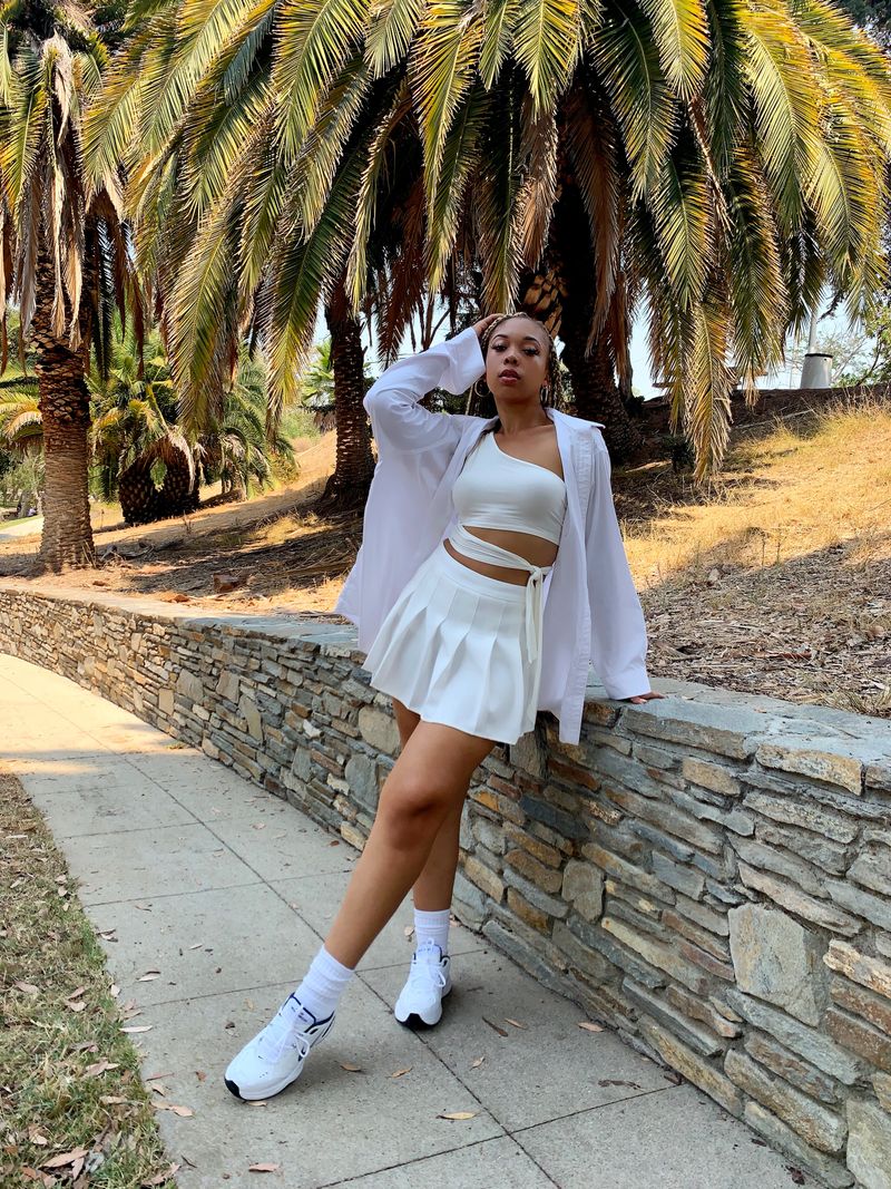 Dressing Up a White Tennis Skirt (From Sporty Chic to Night Out Ready)