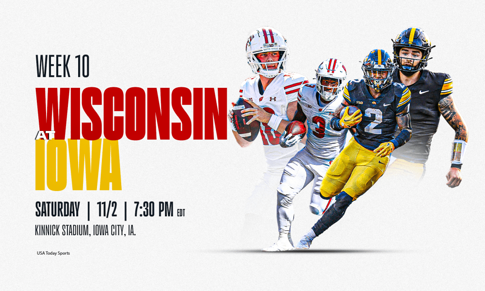Find the channel: What channel is the Iowa Wisconsin football game on?