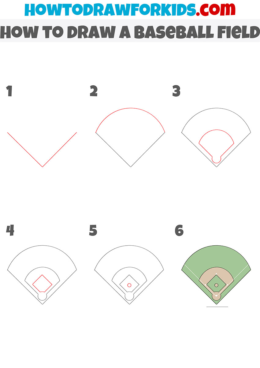 How to Draw a Baseball Field: Easy Step-by-Step Guide for Beginners!