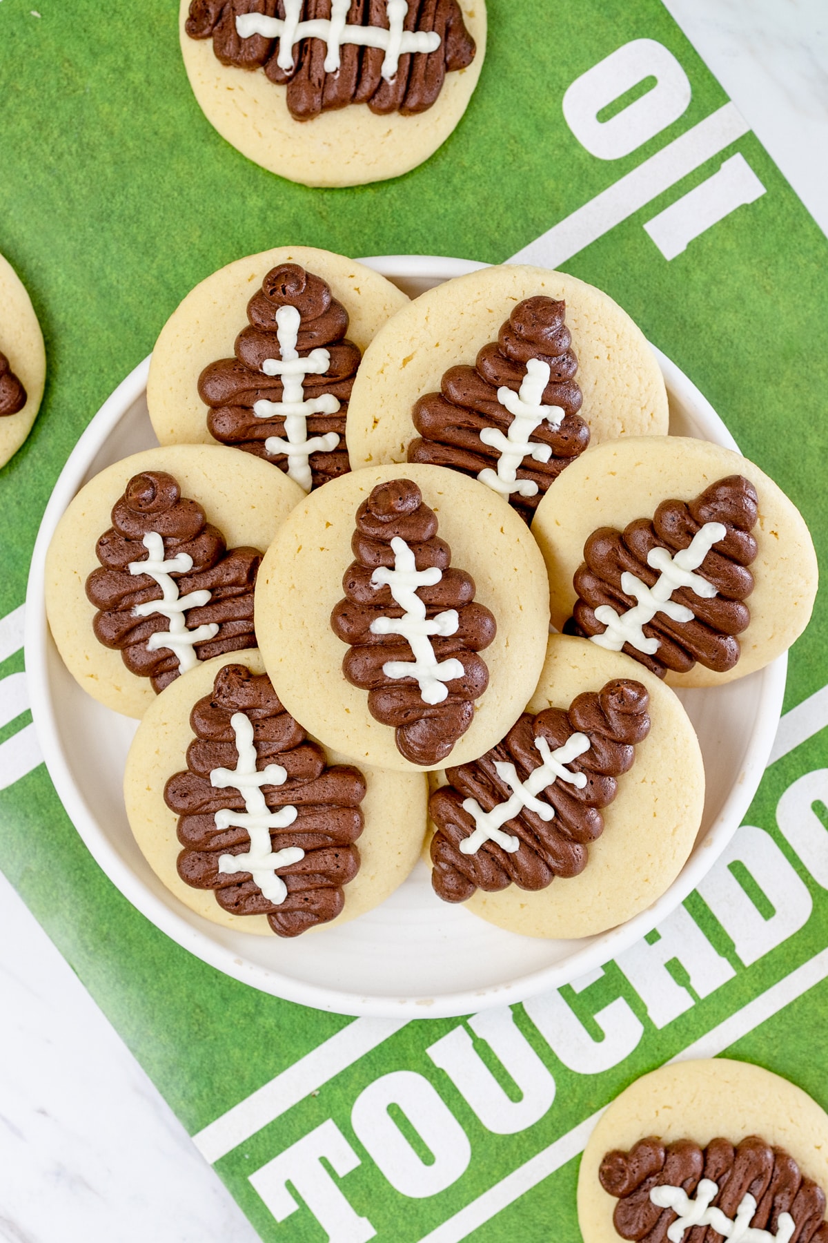 How to decorate football cookies(The best and simplest method)