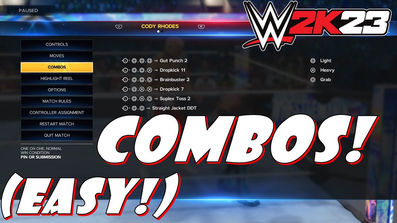 WWE 2K23 Heavy Combos: Easy Guide & Top Moves (how to do heavy combo wwe 2k23)